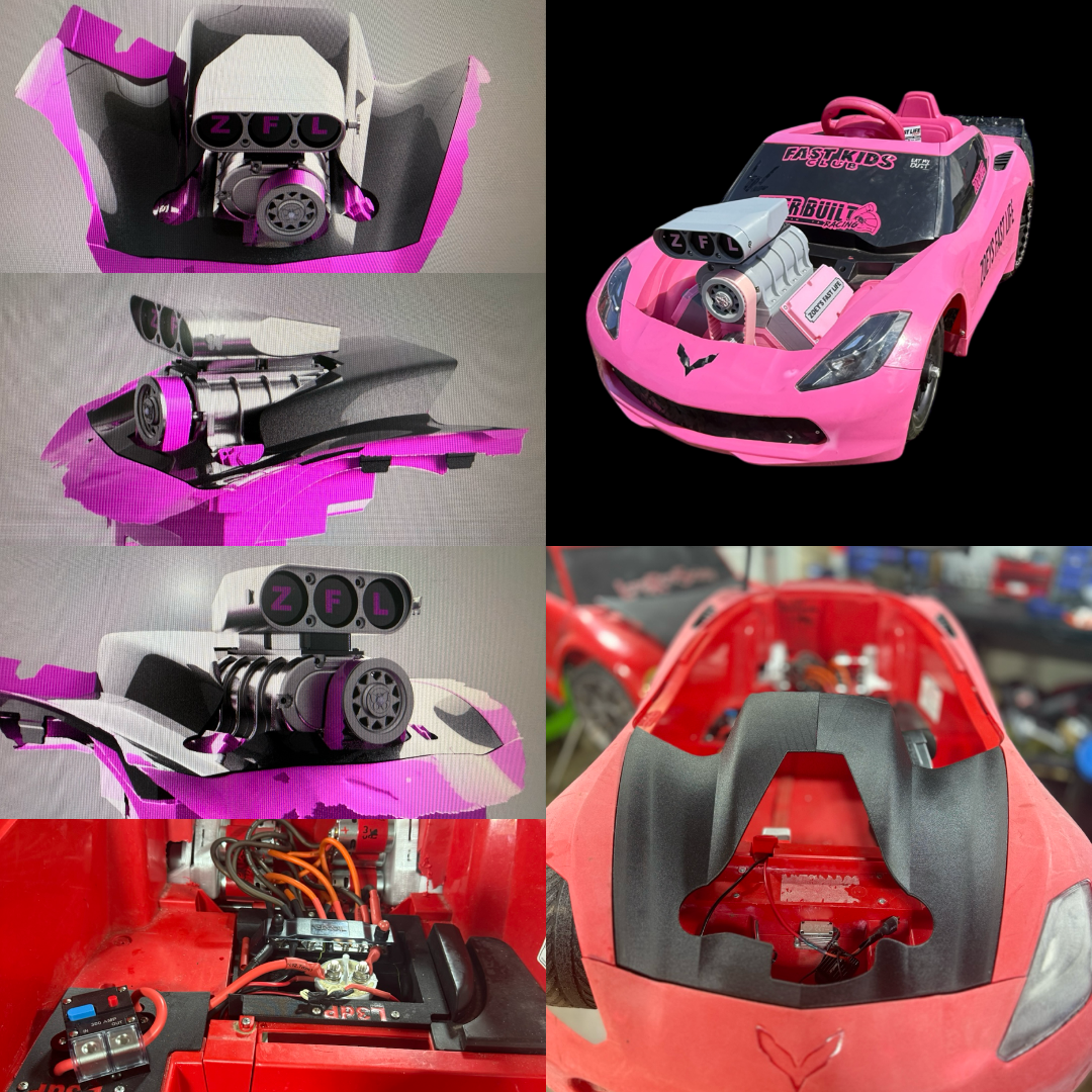Two Styles of Cowl Hoods for Corvette C7