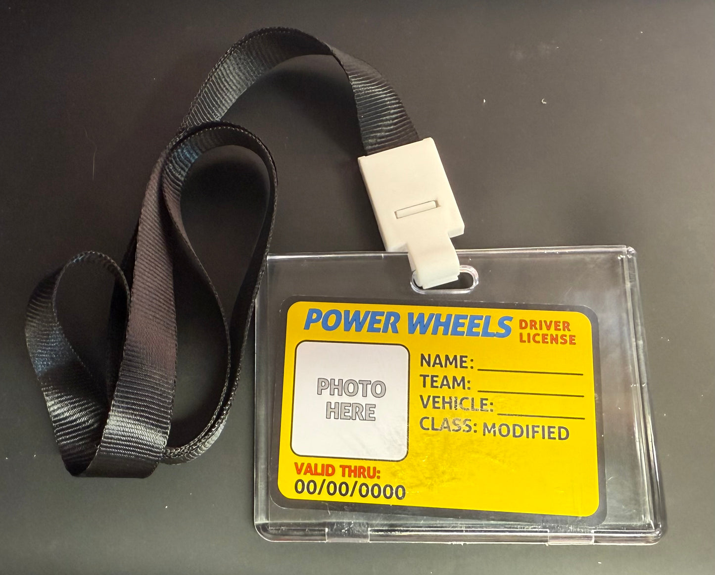 Modified Drivers credentials cards