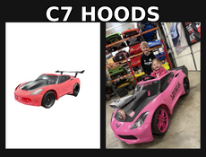 Two Styles of Cowl Hoods for Corvette C7