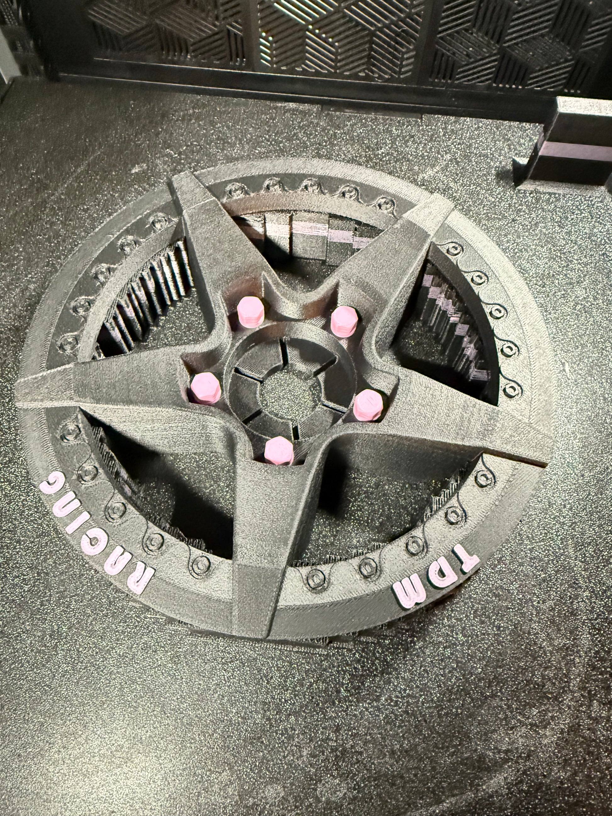 Mcqueen 5 Star Direct Fit Hubcaps for REAR Tires