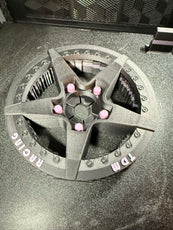 Mcqueen 5 Star Direct Fit Hubcaps for REAR Tires