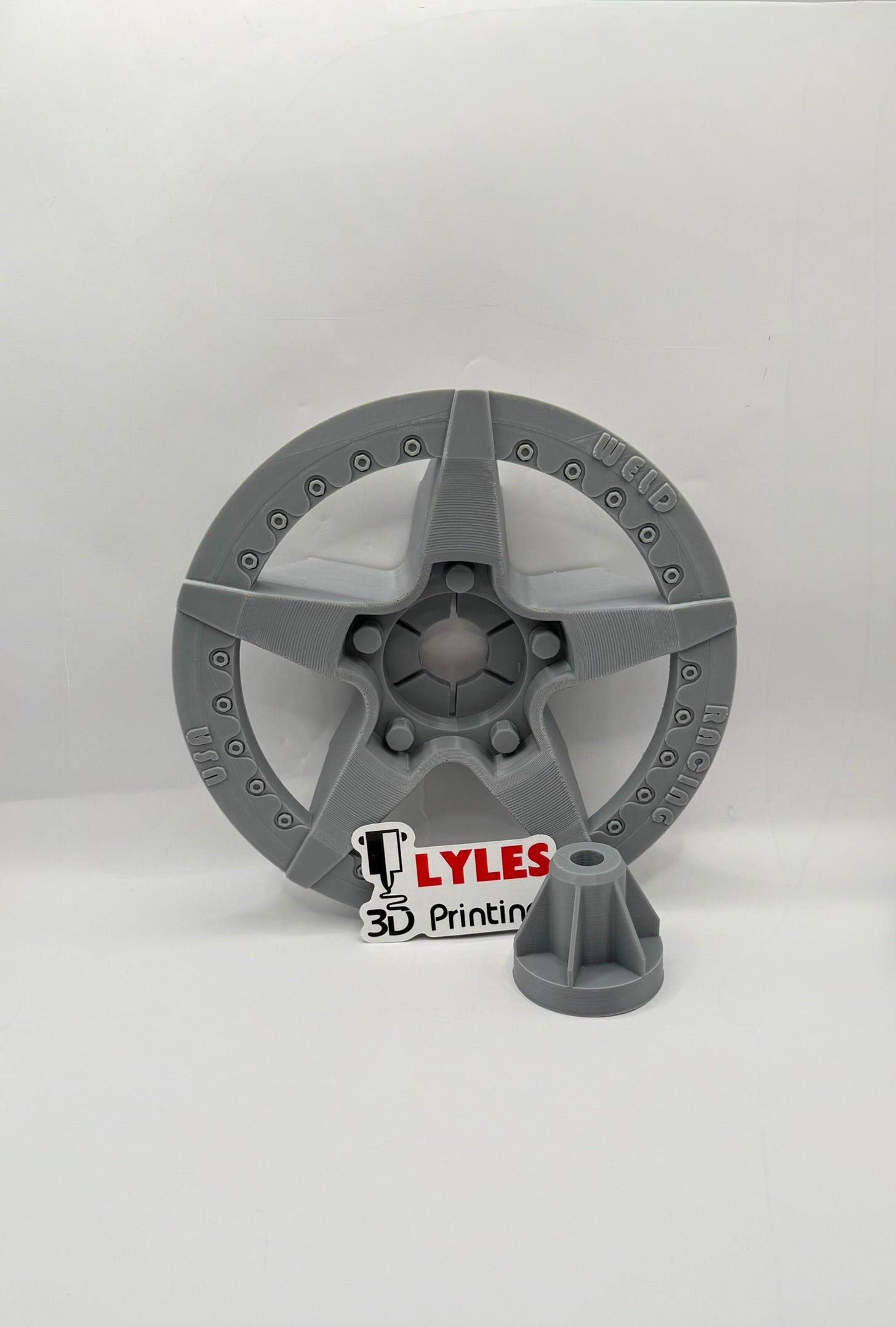 Mcqueen 5 Star Direct Fit Hubcaps for REAR Tires