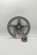 Mcqueen 5 Star Direct Fit Hubcaps for REAR Tires