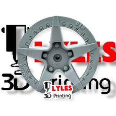 Mcqueen 5 Star Direct Fit Hubcaps for REAR Tires