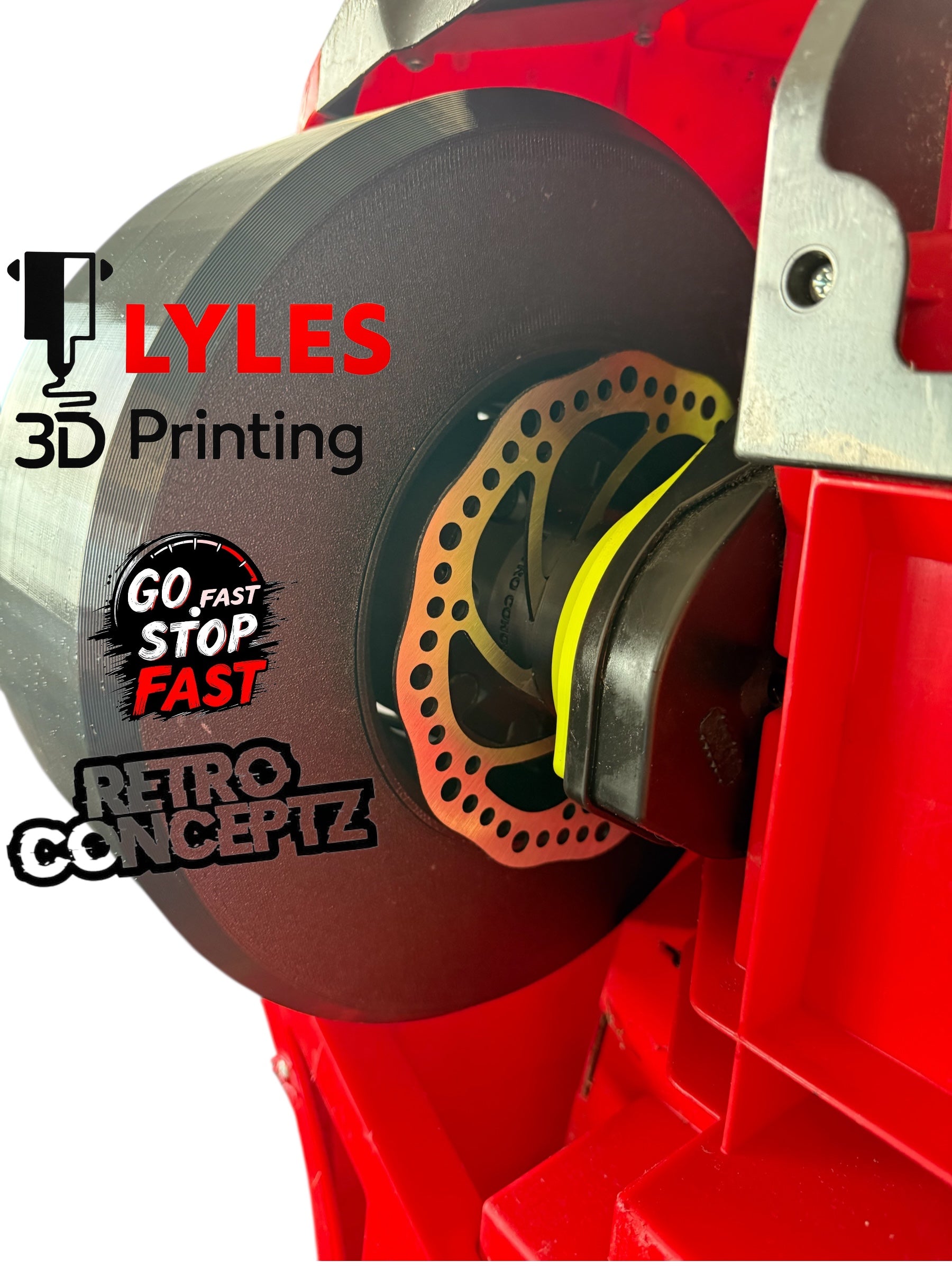 M/T Rubber Slicks Wheel Adapters(c7 adapters ) for Retro Brake Kit