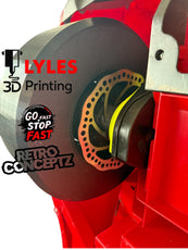 M/T Rubber Slicks Wheel Adapters(c7 adapters ) for Retro Brake Kit